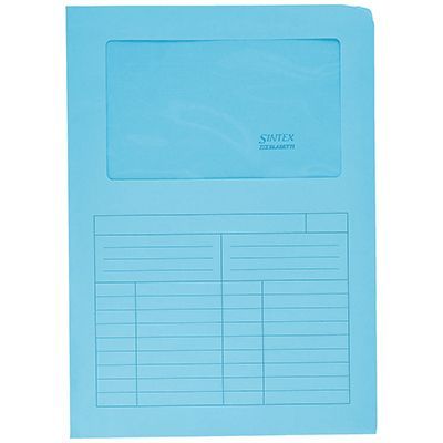 CARTELLINA SINTEX CON FINESTRA COLORI VARI