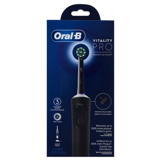 ORAL-B SPAZZOLINO ELETTRICO VITALITY PRO TIMER 3 CLEANING MODES BLACK