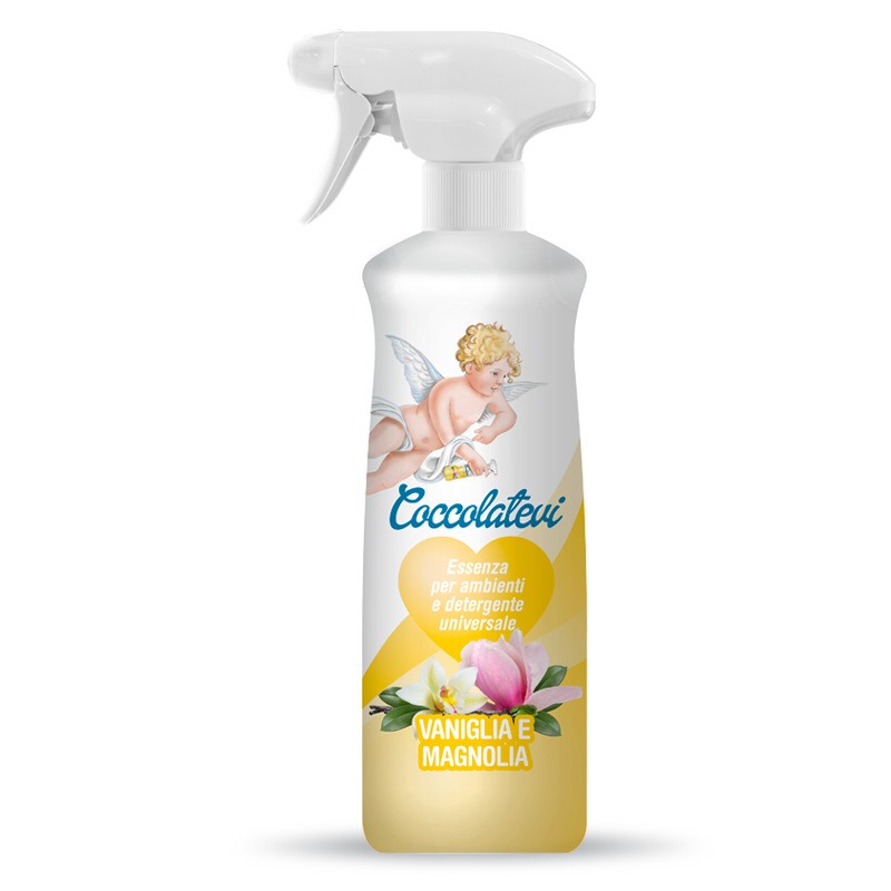 COCCOLATEVI ESSENZA PER AMBIENTI E DETERGENTE UNIVERSALE 750ML VANIGLIA E MAGNOLIA