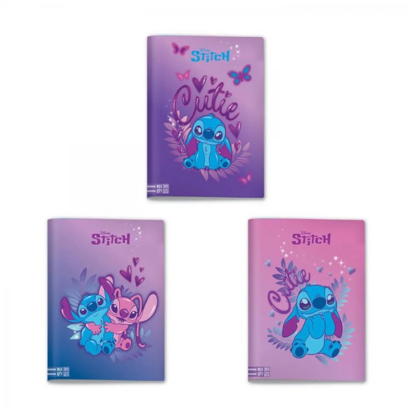 SEVEN MAXI+ QUADERNO DISNEY STITCH 10MM +30% DI PAGINE IN PIU' 96PG 100GR