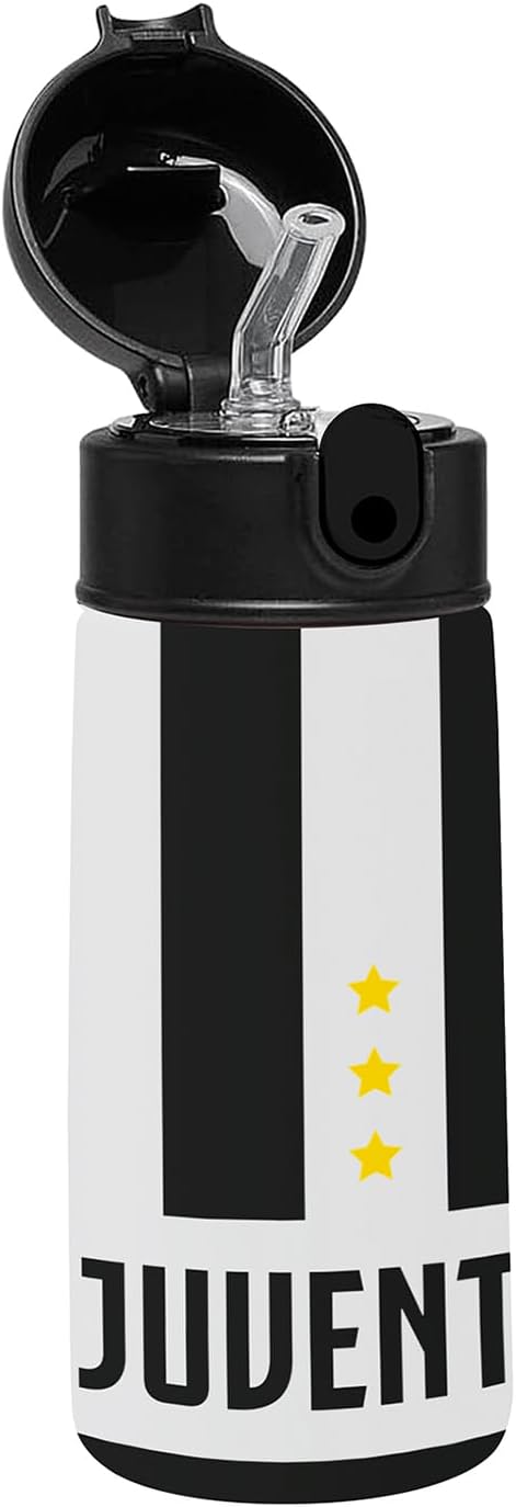 SEVEN BORRACCIA TERMICA CON APERTUTA AUTOMATICA E CANNUCCIA IN SILICONE 460ML JUVENTUS OFFICIAL PRODUCT