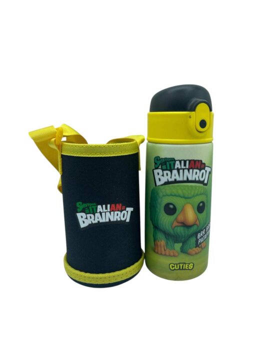 SEVEN SKIFIDOL ITALIAN BRAINROT BORRACCIA TERMICA CON CUSOTIA APERTUTA AUTOMATICA E CANNUCCIA IN SILICONE 460ML