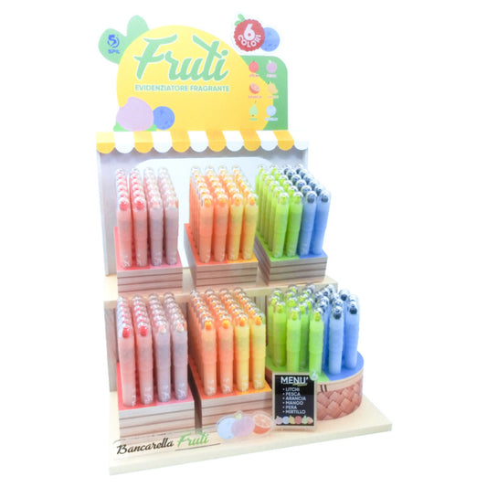 SPIL FRUTI' EVIDENZIATORE PASTELLO 6 COLORI PROFUMI ASSORTITI