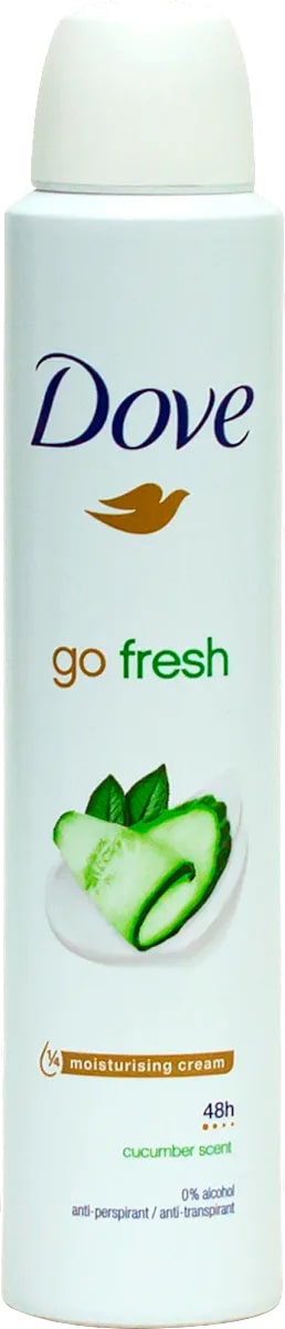 DOVE DEO SPRAY 200ML GO FRESH CUCUMBER SCENT 48H