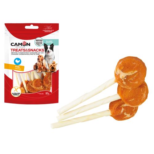 CAMON TREATS & SNACK LOLLIPOP AL POLLO 80G