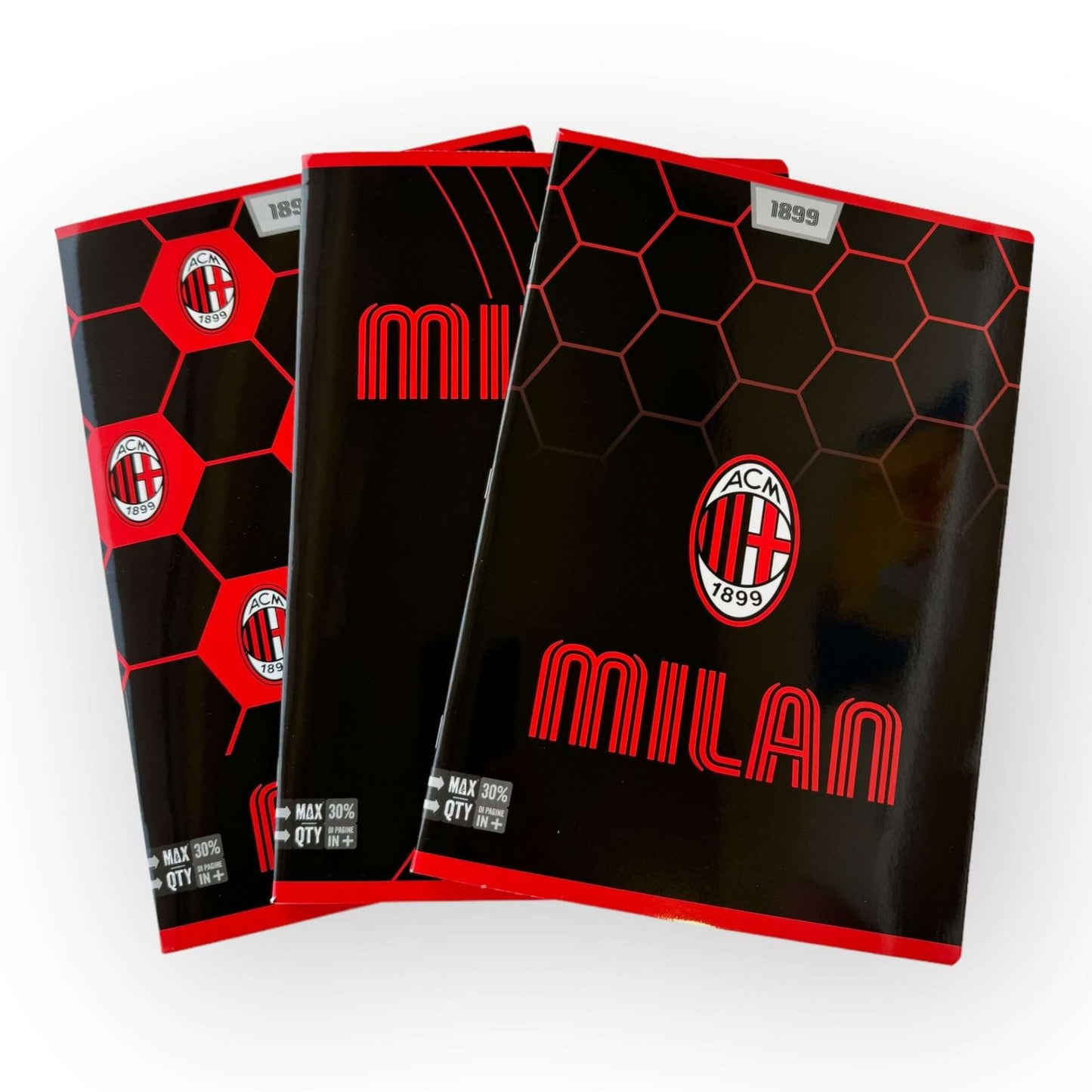SEVEN MAXI+ QUADERNO MILAN RIGO Q +30% DI PAGINE IN PIU'