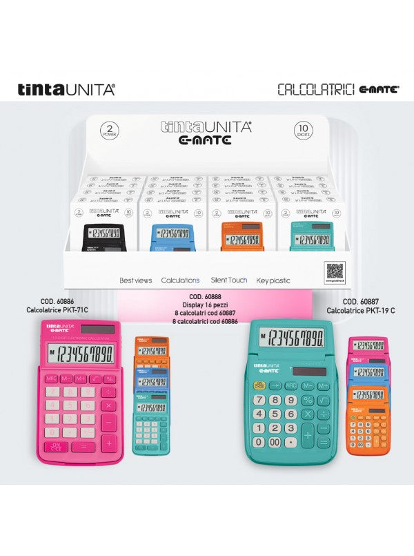 TINTA UNITA CALCOLATRICE MINI 10 CIFRE COD.60886