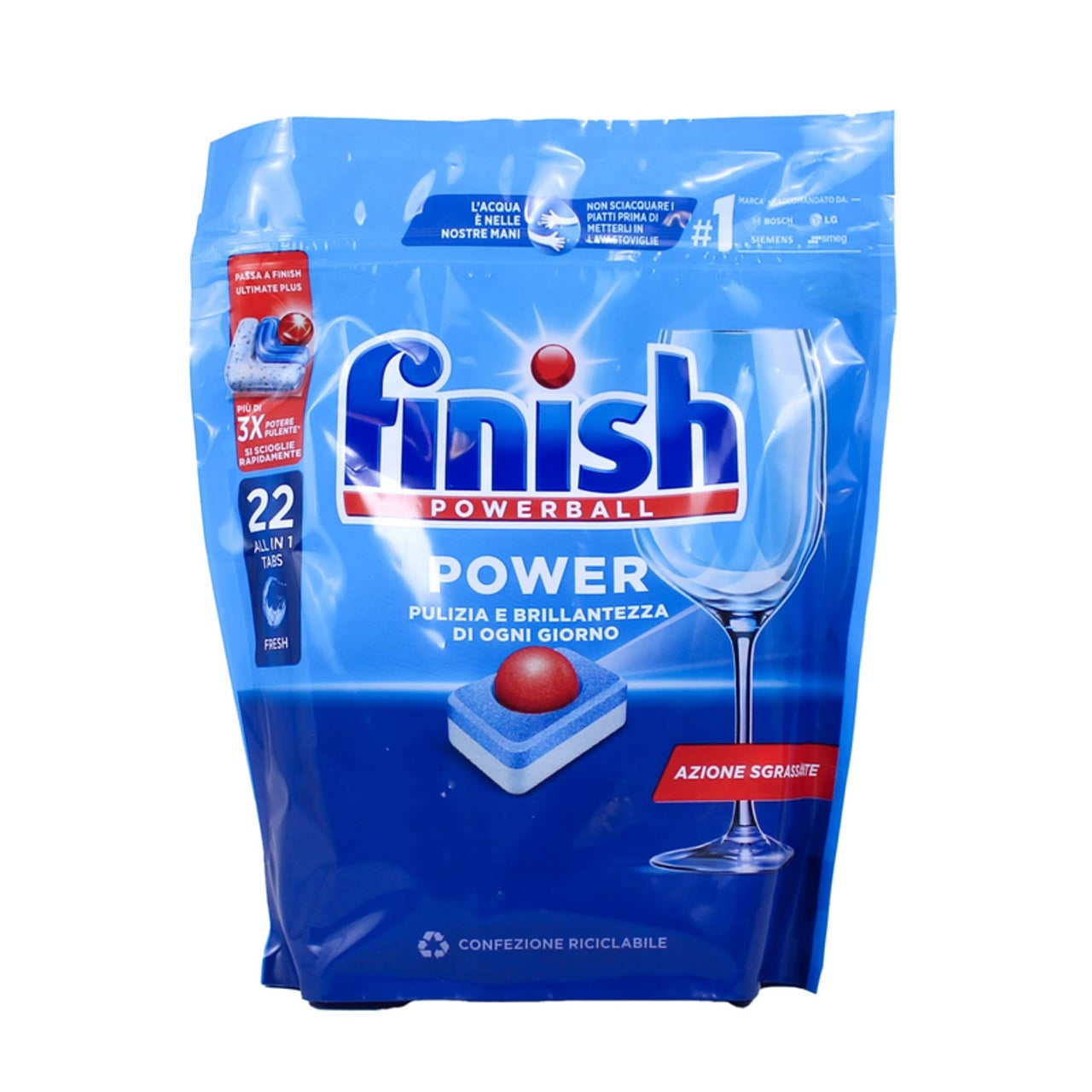 FINISH POWERBALL POWER ALL IN 1 X22 TABS AZIONE SGRASSANTE