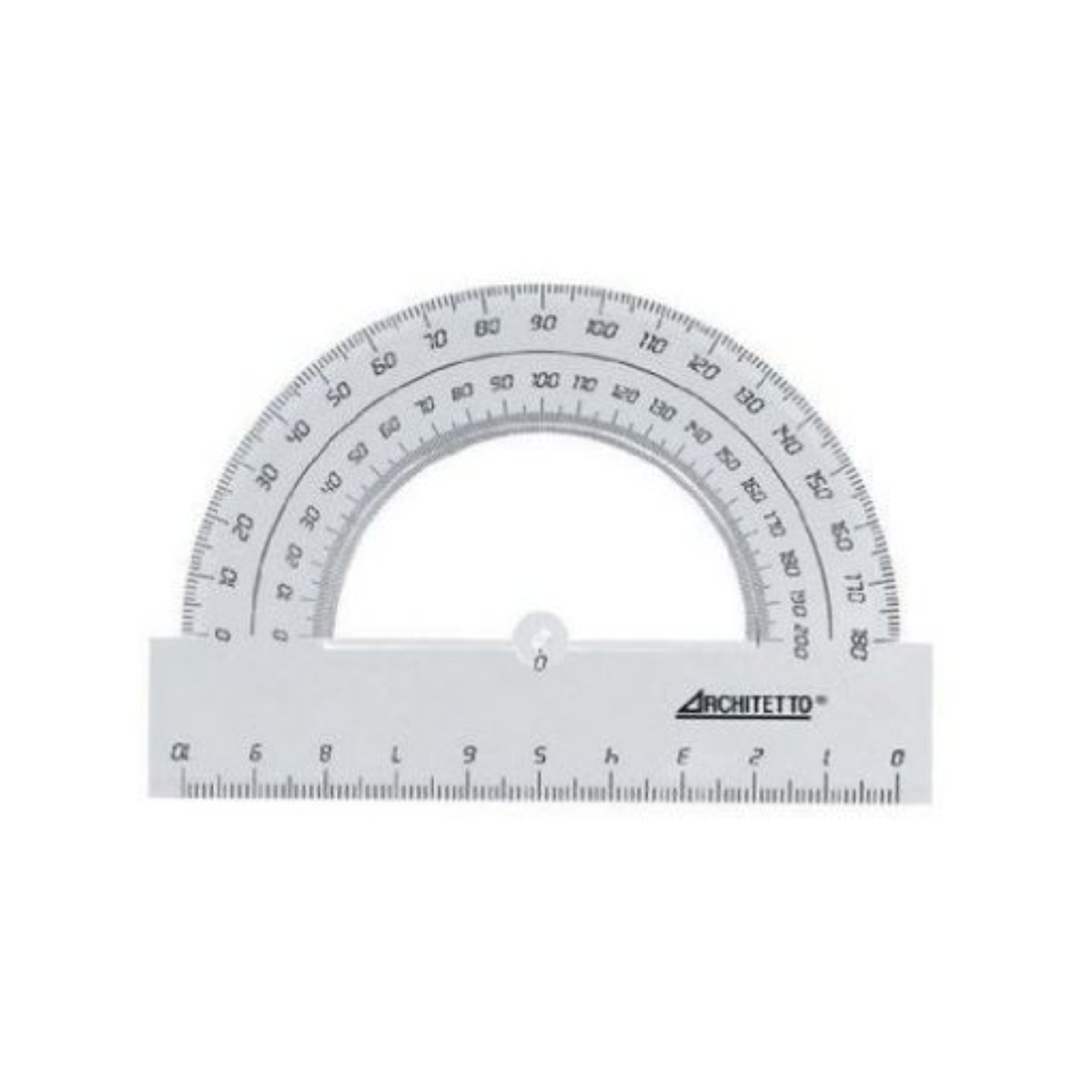 ARCHITETTO GONIOMETRO SEMICIRCOLARE 12CM 180