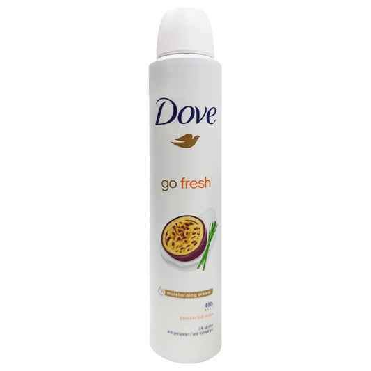 DOVE DEO SPRAY 200ML GO FRESH PASSION FRUIT SCENT 48H