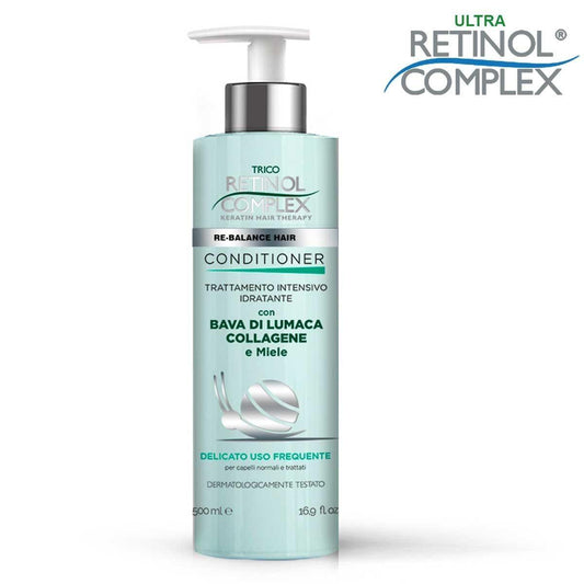 TRICO RETINOL COMPLEX BALSAMO 500ML IDRATANTE BAVA DI LUMACA COLLAGENE E MIELE