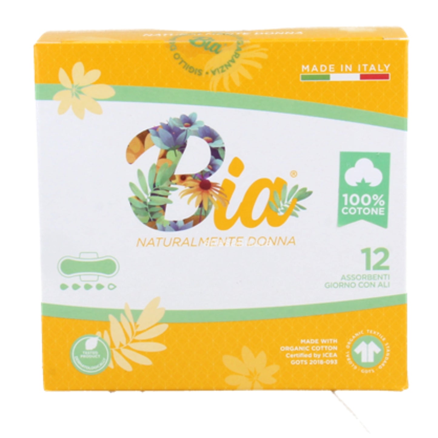 MORBIDEA BIA ASSORBENTI 100% COTONE X12 GIORNO CON ALI