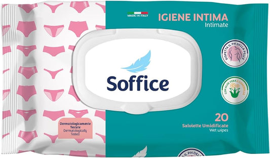 SOFFICE SALVIETTE IGIENE INTIMA POP-UP 20PZ ALOE VERA E CAMOMILLZ