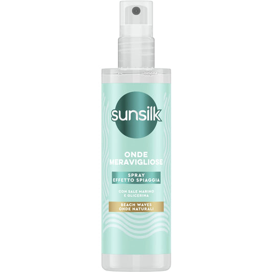 SUNSILK SPRAY ONDE MERAVIGLIOSE 150ML EFFETTO SPIAGGIA CON SALE MARINO E GLICERINA