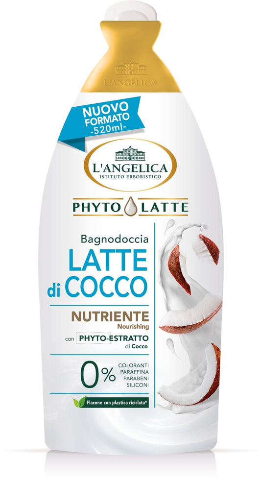 L'ANGELICA PHYTO LATTE BAGNODOCCIA 520ML NUTRIENTE LATTE DI COCCO