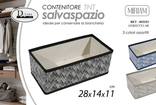 GICOS CONTENITORE TNT SALVASPAZIO CM.28X14X11 COLORI ASSORTITI