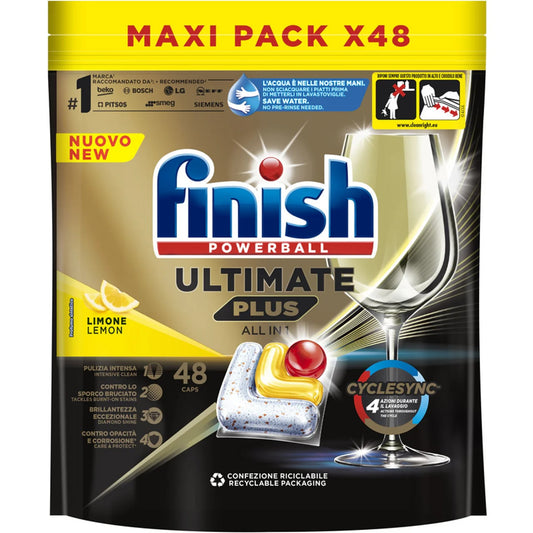 FINISH POWERBALL ULTIMATE PLUS ALL IN 1 X48 CAPS LIMONE