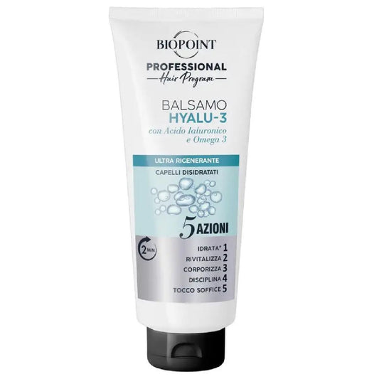 BIOPOINT BALSAMO 350ML HYALU-3 5 AZIONI ULTRA RIGENERANTE CAPELLI DISIDRATATI