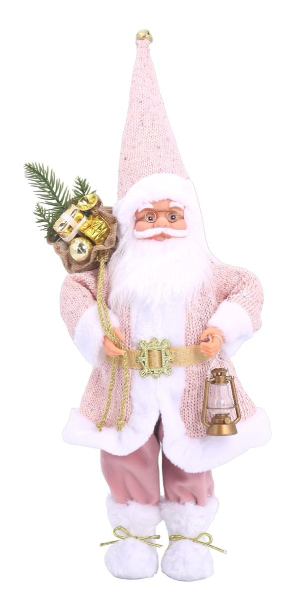 KASAVIVA NATALE BABBO NATALE PINK IN PIEDI CM.50