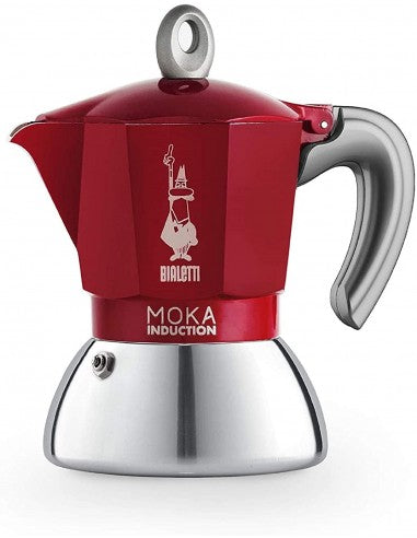 BIALETTI MOKA INDUCTION RED 4 TAZZE