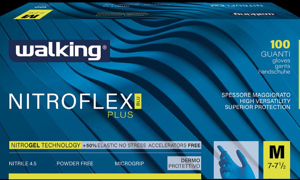 WALKING NITROFLEX PLUS NITRILE 4.5 L 8-8 1/2 X100