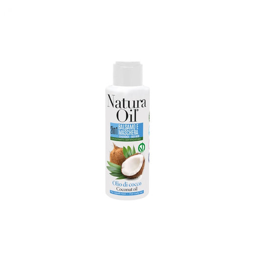 NATURA OIL 2IN1 BALSAMO E MASCHERA 100ML OLIO DI COCCO PER CAPELLI RICCI