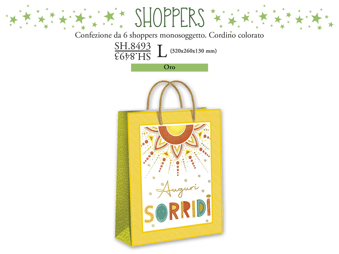 CROMO NB SHOPPER REGALO COMPLEANNO L SH.8493L