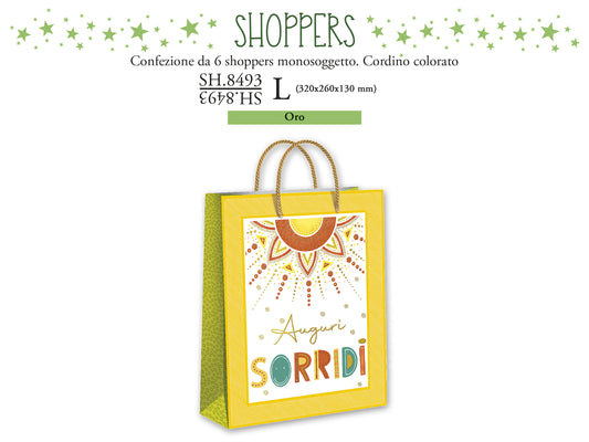 CROMO NB SHOPPER REGALO COMPLEANNO L SH.8493L