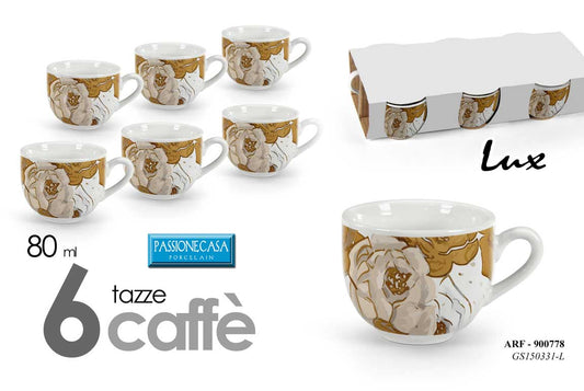 GICOS 6 TAZZINE CAFFE' 80ML LUX