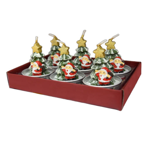KASAVIVA NATALE TEALIGHT ALBERO CON BABBO NATALE 17,5G 1PZ