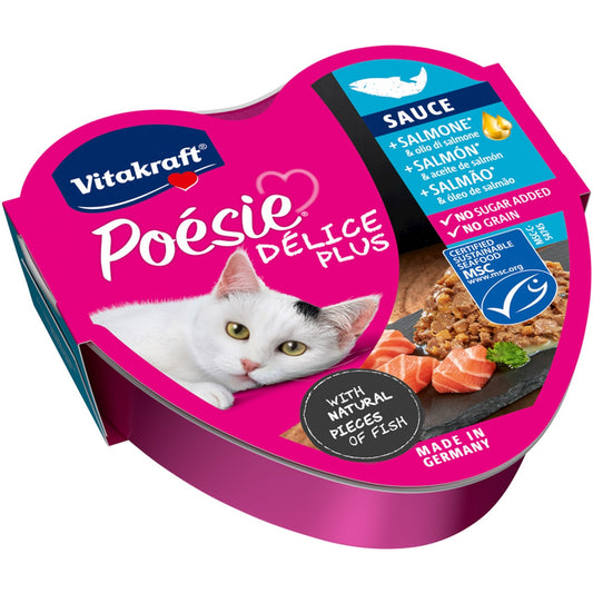 VITAKRAFT POESIE DELICE PLUS 85G SALMONE E OLIO DI SALMONE