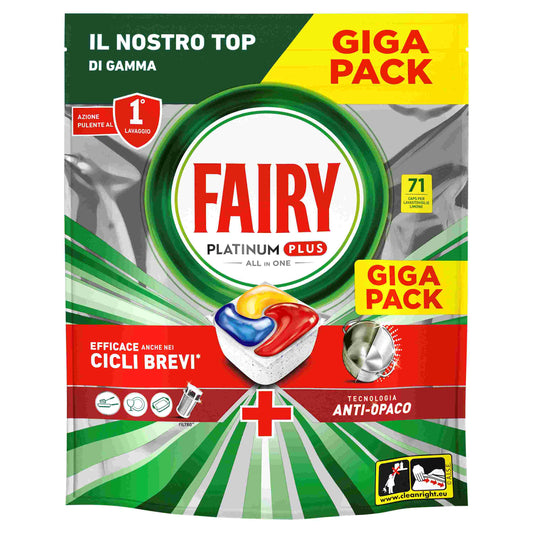 FAIRY PLATINUM PLUS ALL IN ONE LIMONE X71 GIGA PACK