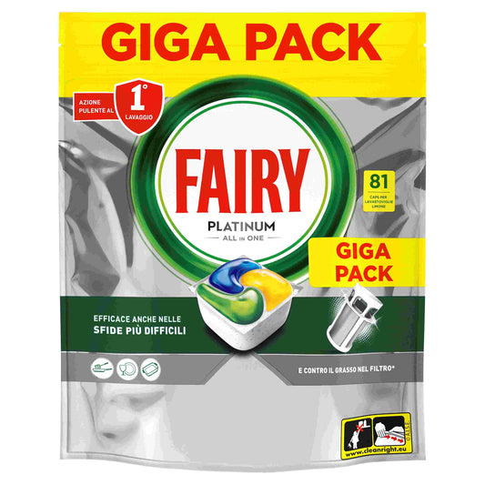 FAIRY PLATINUM ALL IN ONE LIMONE X81 CAPS GIGA PACK