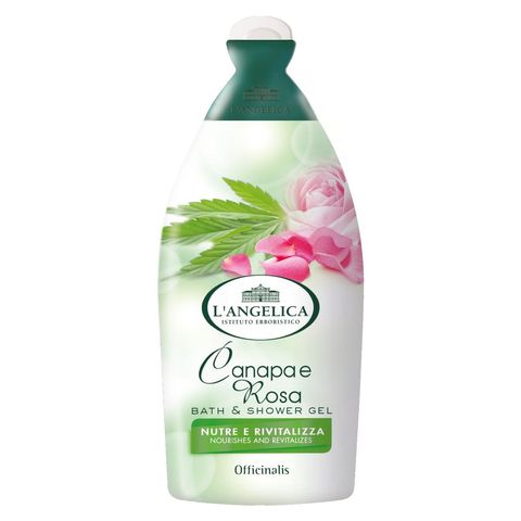 L'ANGELICA BAGNODOCCIA 500ML CANAPA E ROSA