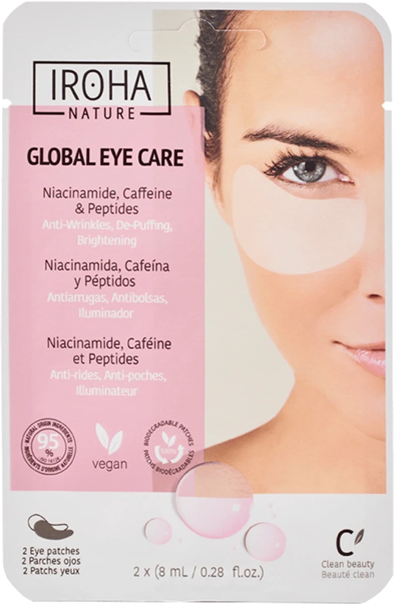 IROHA NATURE GLOBAL EYE CARE EYE PATCHES 2X8ML 2PZ