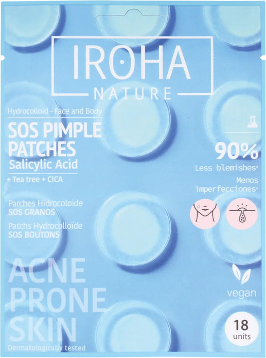 IROHA NATURE ACNE PRONE SKIN SOS SIMPLE PATCHES 18PZ