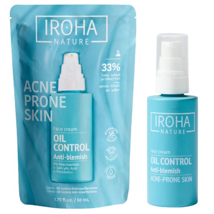 IROHA NATURE ACNE PRONE SKIN FACE CREAM OIL CONTROL 50ML