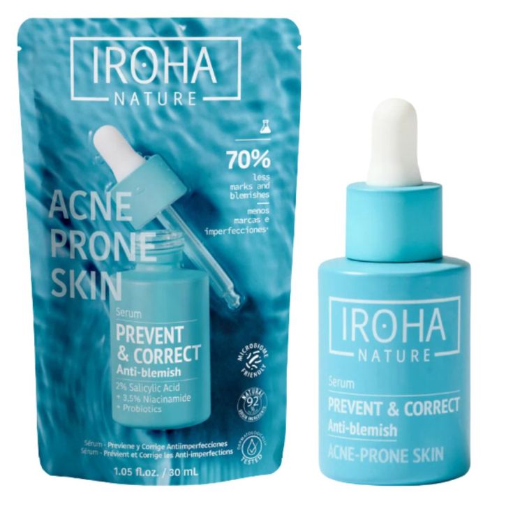 IROHA NATURE ACNE PRONE SKIN SERUM PREVENT & CORRECT 30ML