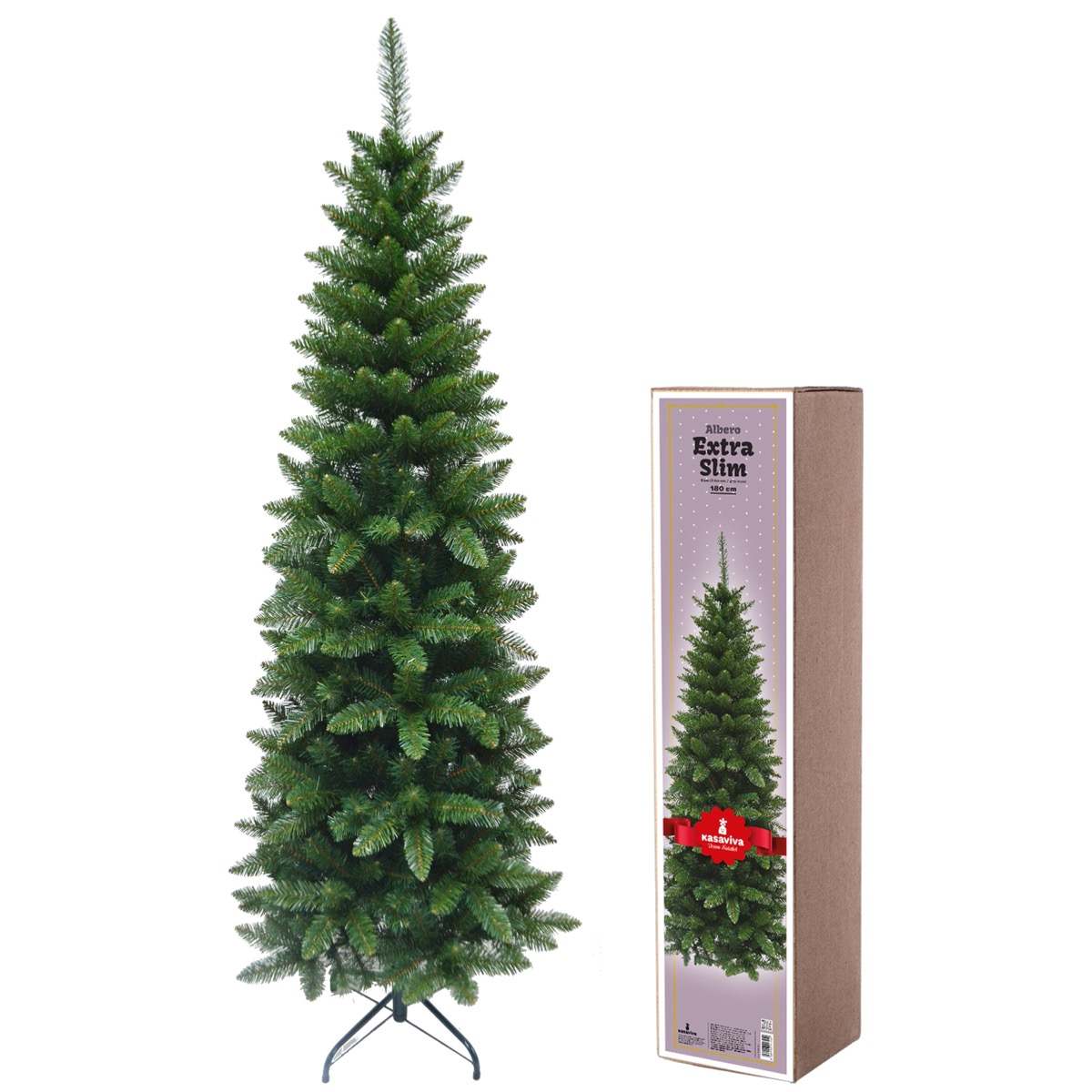 KASAVIVA NATALE ALBERO EXTRA SLIM CM.180 TIPS 479