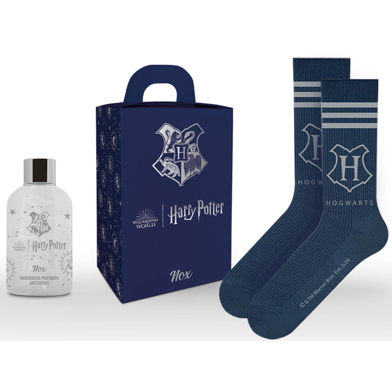 HARRY POTTER NOX CONFEZIONE UOMO SHOWER GEL 300ML+CALZINI UNISEX HOGWARTS