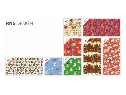 FLORIO CARTA REGALO ROTOLO H.100X3MTL NATALE MOOD RN5 DESIGN