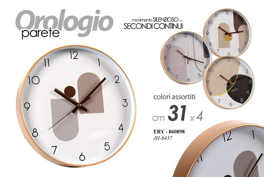 GICOS OROLOGIO DA PARETE CM.31X4 ERY-860898 COLORI ASSORTITI