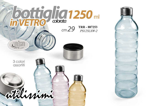 GICOS BOTTIGLIA VETRO 1,250L CM.29 COLORATA