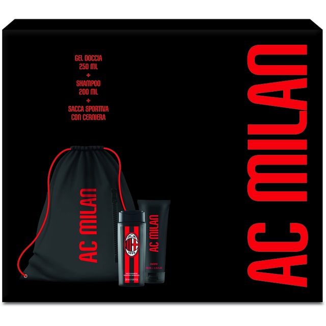 MILAN CONFEZIONE SHOWER GEL 250ML + SHAMPOO 200ML+ SACCA SPORTIVA CON CERNIERA