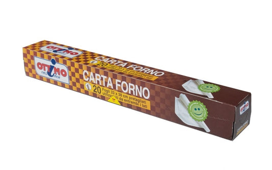 OTTIMO CARTA FORNO ANTIADERENTE CM.33X38 20 FOGLI