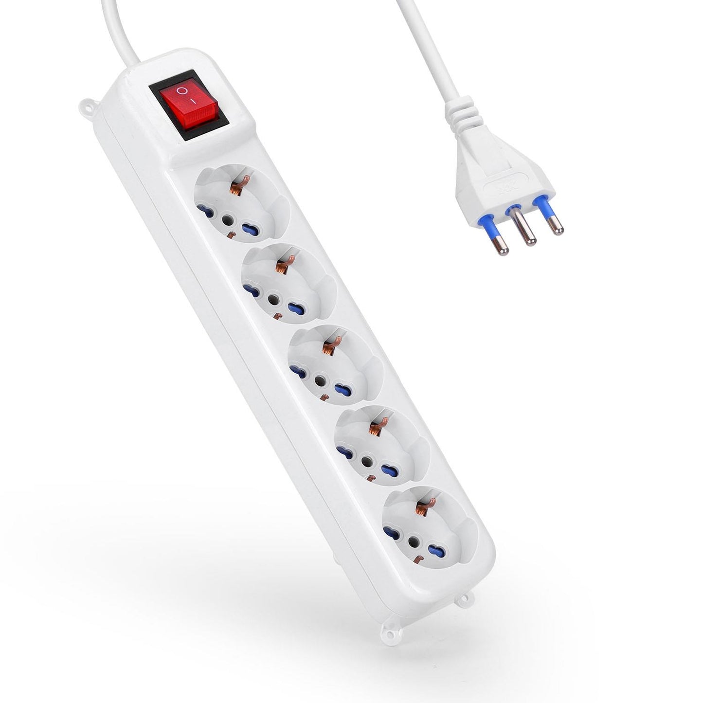 IMPERIA MULTIPRESA 5 POSTI SCHUKO+ INTERRUTTORE 16/A