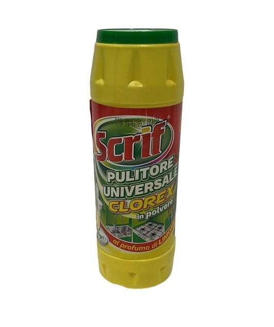 SCRIF CLOREX PULITORE UNIVERSALE POLVERE 500G LIMONE