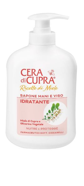 CERA DI CUPRA SAPONE LIQUIDO MANI E VISO 200ML IDRATANTE MIELE DI CUPRA E GLICERINA VEGETALE