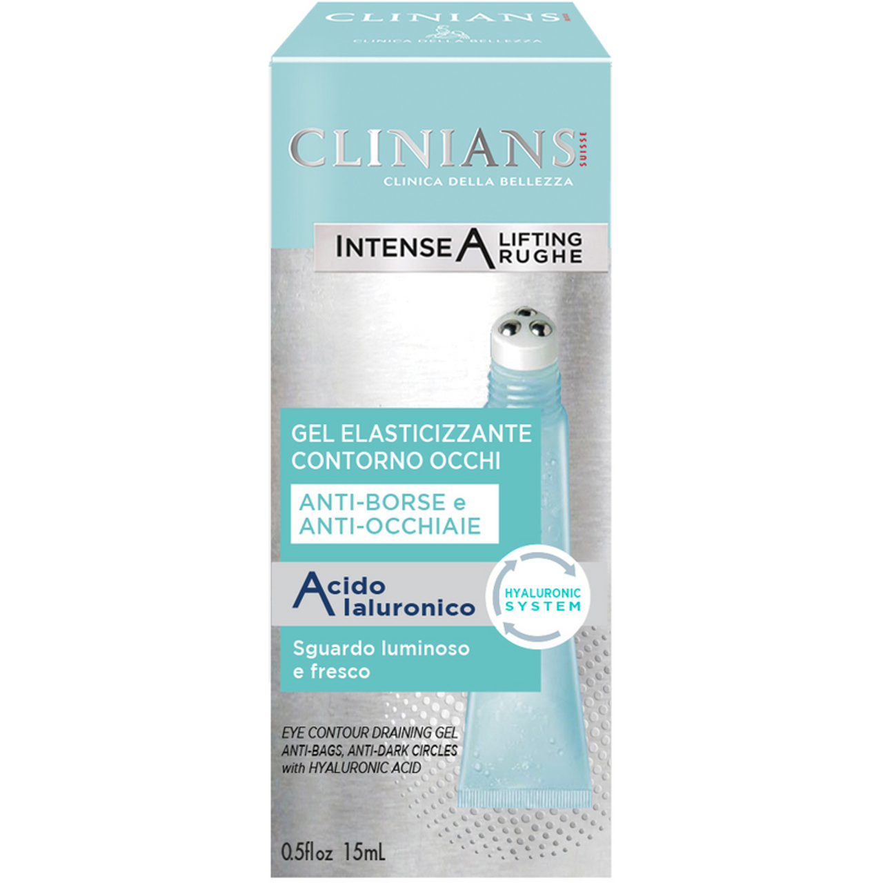 CLINIANS INTENSE A LIFTING RUGHE GEL ELASTICIZZANTE CONTORNO OCCHI 15ML ACIDO IALURONICO