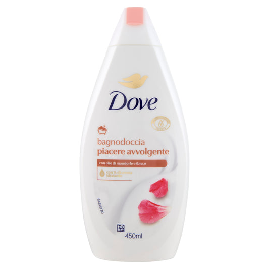 DOVE BAGNODOCCIA 450ML PIACERE AVVOLGENTE OLIO DI MANDORLE E IBISCO